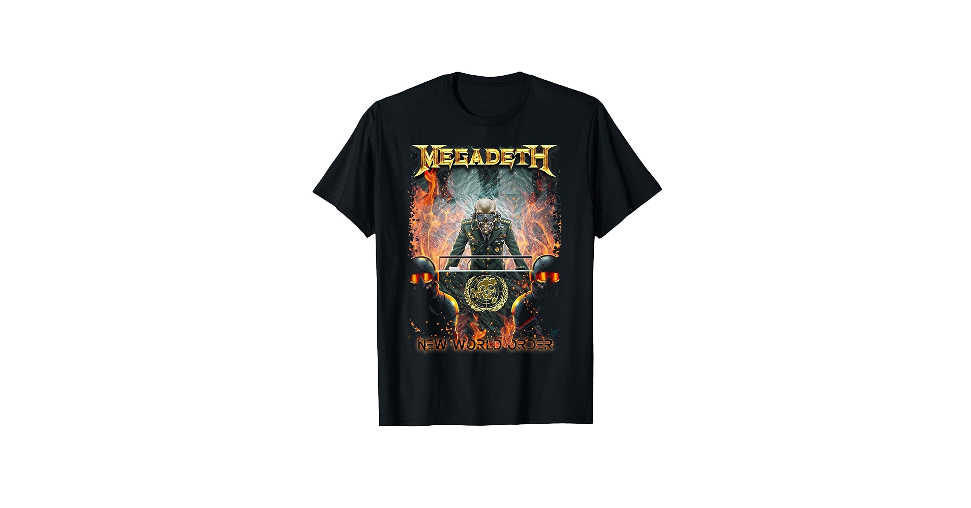 MEGADETH NEW WORLD ORDER Tシャツ85→80 Amazon.com: Megadeth - New World Order T-Shirt : Clothing
